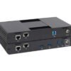 Backward compatible with previous USB versions. Multiple version can be running simultaneously USB 3.1 extension up to 100m over Cat6A /7 4 Port USB hub on client end