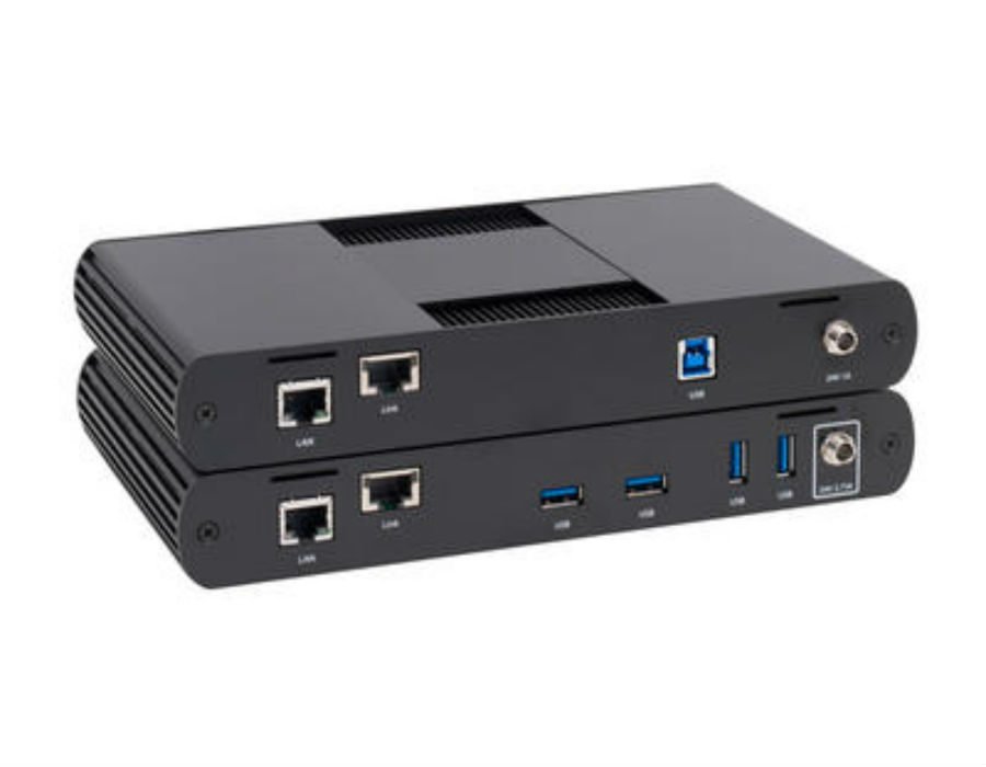 Backward compatible with previous USB versions. Multiple version can be running simultaneously USB 3.1 extension up to 100m over Cat6A /7 4 Port USB hub on client end